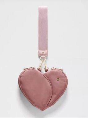 lululemon athletica Heart Shaped Dual Pouch Wristlet